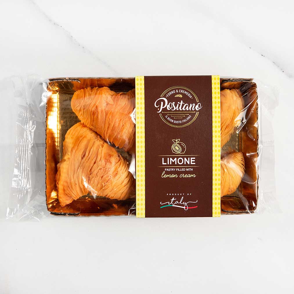 Italian Lemon Cream Filled Aragostine Pastries