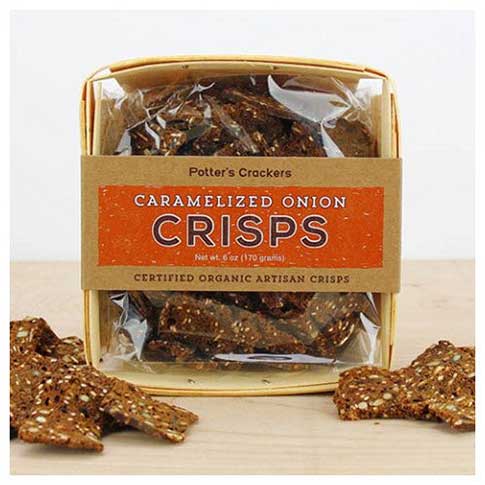Caramelized Onion Crisps in Farm Crate