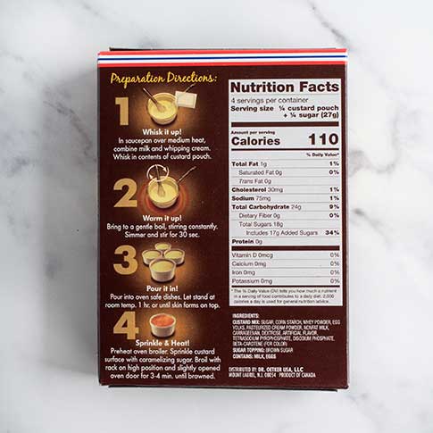 Creme Brulee Mix