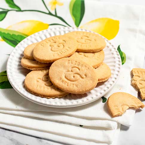 English Lemon & Ginger Butter Biscuit Cookies