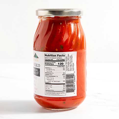 San Marzano DOP Tomato Basil Pasta Sauce