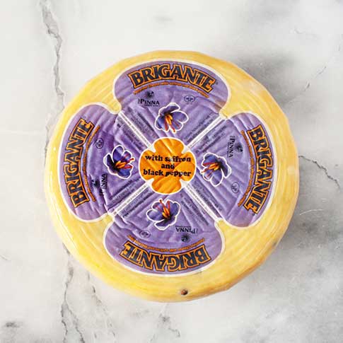Brigante Sheep's Milk Cheese with Saffron & Black Pepper