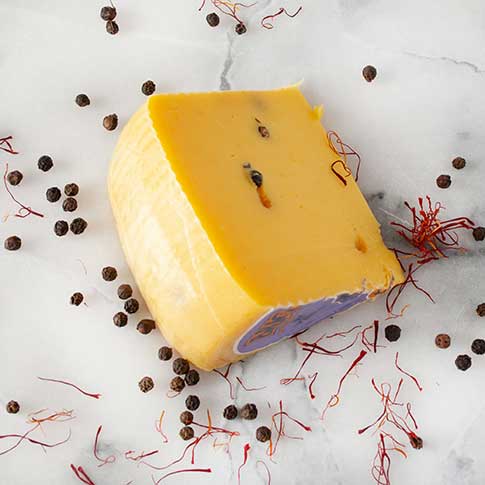 Brigante Sheep's Milk Cheese with Saffron & Black Pepper