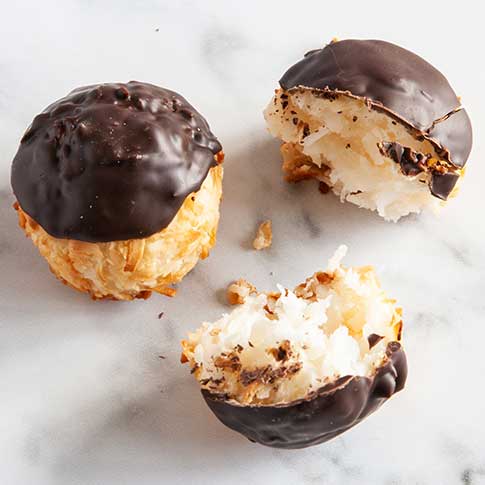 Chocolate Dipped Macaroons