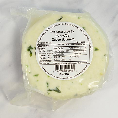 Queso Botanero with Cilantro and Jalapeno