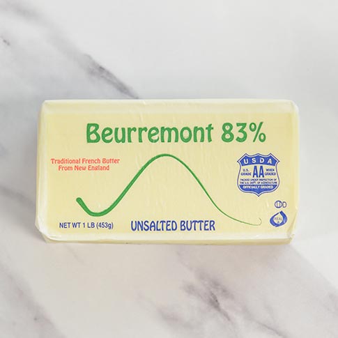 Butter unsalted 83%