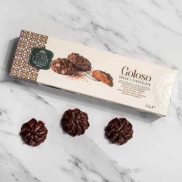 Cocoa Biscuit Cookies with Milk Chocolate Glaze