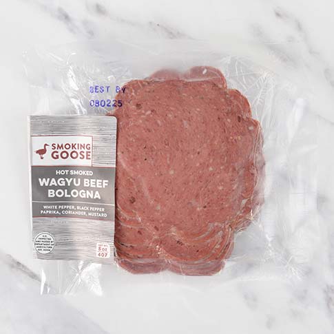 Wagyu Beef Hot Smoked Bologna, Sliced